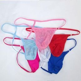 new Whole - Mens Sexy G-String Thong Contoured Pouch with rings stretchy Silky Soft Underwear263i