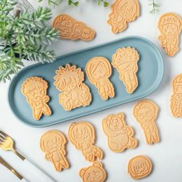 Moulds Cartoon Anime Character Biscuit Mould Mini Cookie Mould 3D Giant Panda Cutting Mould Baking Tool Household Fondant Pastry Crafts