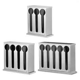 Kitchen Storage Table Cutlery Dispenser Spoon Box For Dining Room Restaurant