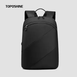 Backpack Toposhine Black Oxford Men Travel Business Male Retro Laptop Bag Men's Schoolbag Man's Sports Bags