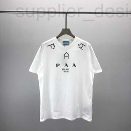 Men's T-Shirts designer 2024 Spring/Summer New Casual Round Neck Short sleeved T-shirt with Dot Letter Printing Loose and Versatile JNI7