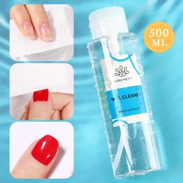 Remover BORN PRETT 500ml Nail Cleaner Acrylic UV Gel Nail Polish Remover Brush Cleaner Multifunction Liquid Nail Art Care Tools Manicure