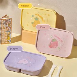 Bento Boxes Childrens lunch box with Contracts bento school childrens funnel food snack new 2022 Q240427