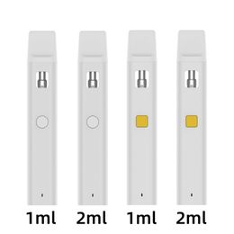 Customizable Disposable empty vape pens 1ml 2ml Thick oil vapes e cigarette bar pods device 300mah rechargeable battery 2g vaporizer Button heating shipping to USA