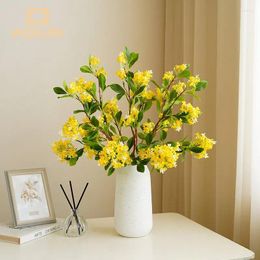 Decorative Flowers Simulated Thyme Golden Osmanthus Plastic Home Accessories Table Room Decoration Lilac Fake