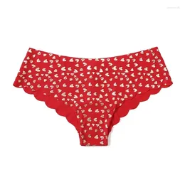 Women's Panties European And American Sports Seamless Underwear Ladies Printed Polka Dot Plaid Letters Plus Size Female Briefs Low Waist