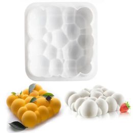 Moulds 3D Square Cloud Cake Mold Cloudshaped Baking Pan White Silicone Mousse Baking Cake Dessert Mould