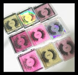 Customised Box 3D Mink Lashes Fluffy Full Strip False Eyelashes cruelty Lightweight Amazing Lash4593399