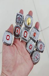 2020 wholesale 9PCS Ohio State Buckeyes National Championship Ring Set solid Men Fan Brithday Gift Wholesale Drop Shipping4377044