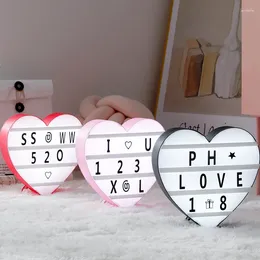 Christmas Decorations Love Lamp Heart-shaped DIY Letter Light Box Proposal Arrangement Creative Supplies Romantic Confession Courtship