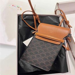 10A Fashion Summer Diagonal Bag Designer Tote Arch Printing Vertical Flap Mobile Cowhide Straddle Triumphal One Small Shoulder Old Mini Xwdg