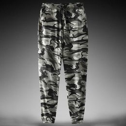 Men's Pants Autumn camouflage jogger sports pants mens sports pants basic elastic waist jogger pants drag tactical cargo teamL2404