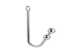 NXY Anal toys Stainless Steel Hook Metal Butt Plug with 2 Balls Sex Products for Gay Toys Men and Women RYSM010 04136375179