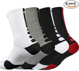 1 Pairs Men Cushion Basketball Athletic Long Sports Outdoor Socks Compression Crew Sock Size 7133949823