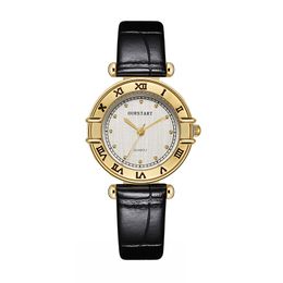 New Factory Spot Women's Watch Live Broadcast Retro Roman Quartz Belt Watch