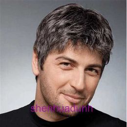 Wig hair fashionable mens wig fluffy short mechanism synthetic Fibre headband