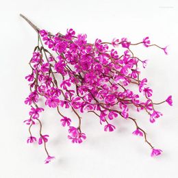 Decorative Flowers Blossoms Artificial Baby's Breath Gypsophila Fake DIY Wedding Decoration Home Table Bouquet Faux Branch