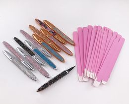 Clear Black Eyeliner Pen For Strip Lashes 2 in 1 Waterproof Long Lasting Liquid Adhesive Eye Liner Glue Pencil3616443