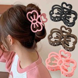 Hair Clips Barrettes Korean Cute Bow Clip Plastic Claw Candy Colour Crab Girl Sweet