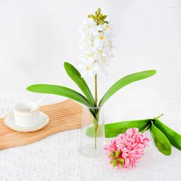 Decorative Flowers Simulated Hyacinth Flower Artificial Fake Living Room Vase Arrangement Ornament Wedding Party Supplies Home Decor