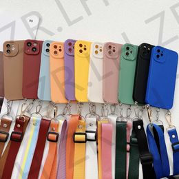 Cell Phone Cases Cross necklace strap phone case for iPhone 15 14 13 11 12 Pro Max XS X 7 8 Plus XR SE 20 silicone TPU cover J240426