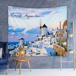 Tapestries Nordic Tapestry Home Ins Room Decoration Bedroom Bedside Wall Hanging Bohemian Landscape Background Cloth Tapestries Tablecloth