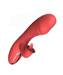 Dildo Vibrator for Women Vagina Massage G Spot Tongue Licking Clitoral Rabbit Vibrator Anal Pussy Stimulator Adult Sex Toys5364717