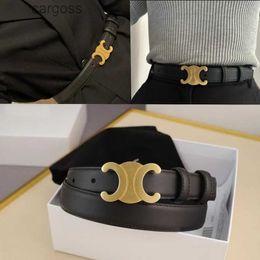 Belt Designer Quiet Belts for Women Men Genuine Leather 2.5 c m Width High-quality Multiple Styles with Box No Optional IQ6E