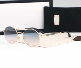 whole Classic Round Sunglasses Brand Designer UV400 Eyewear Metal Gold Frame Sun Glasses Men Women Mirror Sunglasses Polaroid 1263995