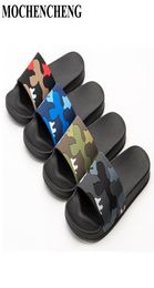 New Slippers Men Shoes Unisex Flat Home Slippers Camouflage Soft Antiskid Design Stylish Indoor Bathroom Beach Sandals8674915