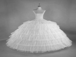 Ball Gown Women039s Petticoat Crinoline Birdcage Cosplay Underskirt 6 Layer Tulle 6 Hoop Skirt For Wedding Adjustable For Lolit4728786