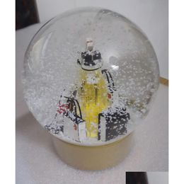 Christmas Decorations 2022 Edition C Classics Golden Snow Globe With Per Bottle Inside Crystal Ball For Special Birthday Novelty Vip G Dhpth