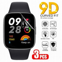 Devices 3pc 9D Curved Soft Hydrogel Film For Redmi Watch 2 3 Lite Active Screen Protector For Xiaomi Mi Watch Lite Color 2019 Poco Watch
