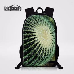 Backpack Dispalang Cactus Prints Primary Children Schoolbag School Bagpack Bolsa Feminina Women Travel Bags Lightweight Bookbag