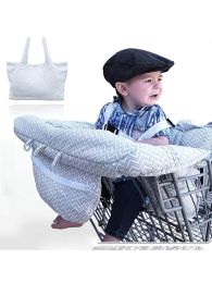 Covers Printed Baby Shopping Cart Cushion Soft Cotton Comfortable and Portable Easy to Instal Full Protection