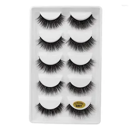 False Eyelashes Luxury Silk Winged Eyelash Black Plastic Cotton Stalk Fake Lash Extension Maquiagem