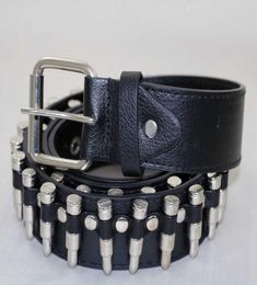 Huobao New Punk Bullet Belts Men Hip Hop Rivet Belt Male Pu Leather Rock Motorcycle Women Strap for Jeans Ceinture Femme Q06301078884