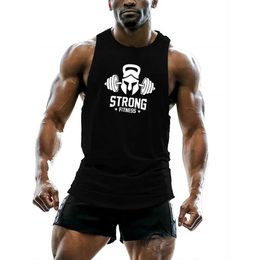 Men's Tank Tops Y2K Abdominal Sports Summer Fashion Sleeveless Shirt Black Tank Top Gym Mens Tank Top Hip Hop Track Set Top Mini PrintingL2404