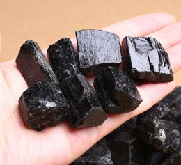100g Energy stone 100 Natural black tourmaline crystal tumbled stone reiki healing rough gemstone crystal specimen for degaussing8632212
