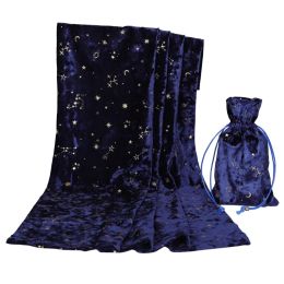 Games The Velvet Divination Tablecloth with Bag Nordic Metaphysical Altar Cloth Cards Board Game Table Cover Card Mat