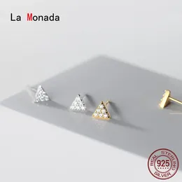 Stud Earrings La Monada Women Silver 925 Triangle Small For Girls Korean Beautiful Jewellery Female