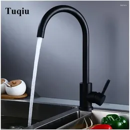Kitchen Faucets Stainless Steel Single Handle Tap Hole Swivel 360 Degree Water Mixer
