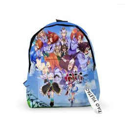 Backpack Harajuku Novelty Cool School Bags Notebook Backpacks Boys/Girls 3D Print Oxford Waterproof Key Chain Small Travel