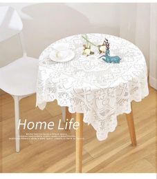 Table Cloth White Lace Tablecloth Dining Cover Wedding Party Decoration Office Living Room