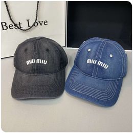 Soft Top Cowboy Baseball Spring/summer Fashion Brand Letter Women's Big Brim Show Face Small Korean Version Men's Sunshade Duck Tongue Hat