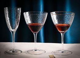 Wine Glasses Crystal Glass Golden Side Nordic Creative For Champagne Transparent Personalised Hammered Goblet Home BarwareWine7220140