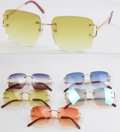 2020 popular new Style Rimless SunGlasses T8200816 delicate Unisex Fashion glasses Metal Sun Glasses driving glasses C Decorat4685933