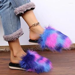 Casual Shoes 2024Cow Suede Mid Heel Modern Slippers Flat With Women's Spring/Autumn Mixed Colors Sexy