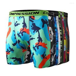 Motorcycle Apparel Camouflage Quick Dry Men Tight Skin Compression Shorts Motocross Sports Basketball Training Fitness Pants