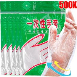 Disposable Gloves Wholesale Transparent Plastic Waterproof For Kitchen Restaurant Fried Chicken BBQ Supplies